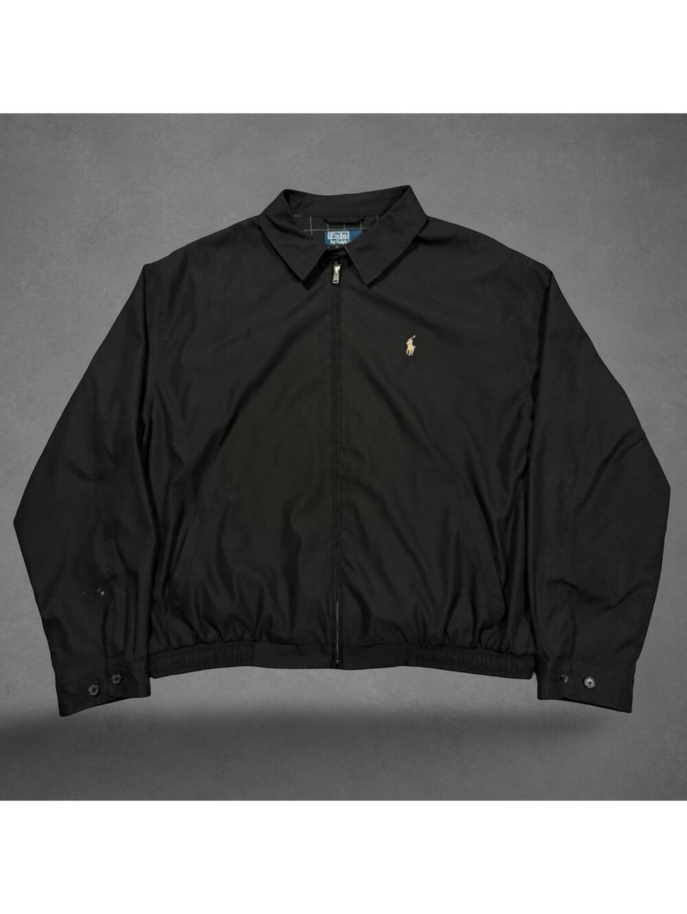 Polo Ralph Lauren Black Harrington Jacket XXL